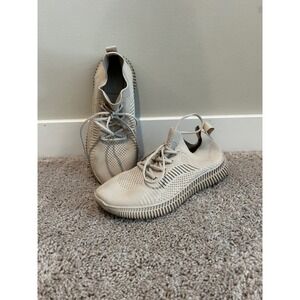 Aldo  Mens Knit Sneakers Beige Sand Sustainable Athletic Shoes 10.5